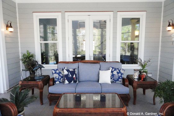 Country Exterior - Covered Porch Plan #929-699