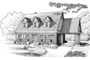 Colonial Style House Plan - 3 Beds 2.5 Baths 1836 Sq/Ft Plan #410-314 
