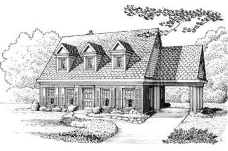 Home Plan - Colonial Exterior - Front Elevation Plan #410-314