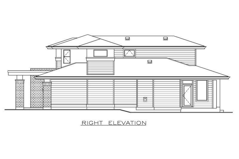 House Plan Design - Exterior - Other Elevation for Modern House Plan #1100-22 - 3 bed, 2.5 bath