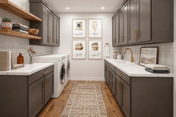 Interior - Laundry for Country House Plan #1089-72 - 3 bed, 3.5 bath