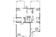 Traditional Style House Plan - 3 Beds 2.5 Baths 2124 Sq/Ft Plan #60-613 Floor 