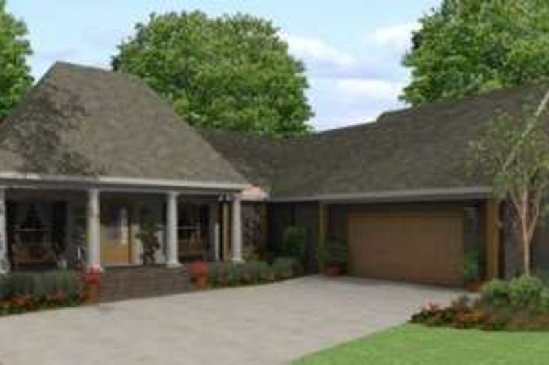 Home Plan - Southern Exterior - Front Elevation Plan #406-300