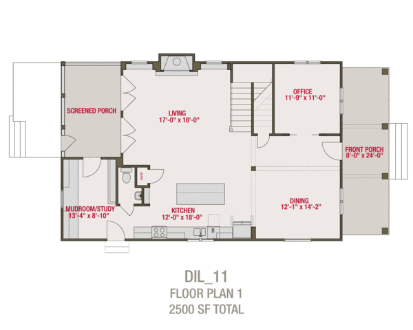 Traditional Floor Plan - Main Floor Plan #461-61