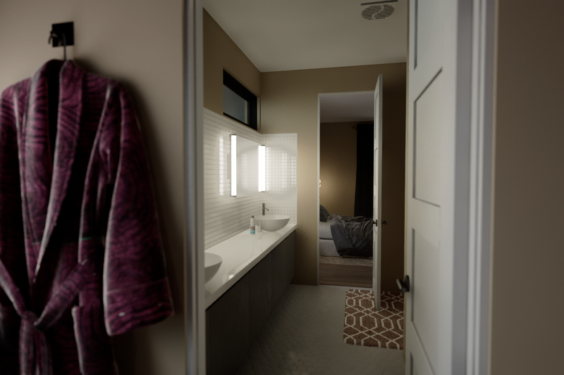 Architectural House Design - Interior - Bathroom 1 for Prairie House Plan #48-1069 - 4 bed, 3.5 bath