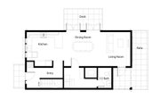 Traditional Style House Plan - 3 Beds 3 Baths 1694 Sq/Ft Plan #497-39 