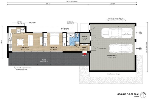 Modern Floor Plan - Main Floor Plan #933-13