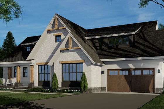 Exterior - Front Elevation 4 for Farmhouse House Plan #51-1246 - 3 bed, 2 bath