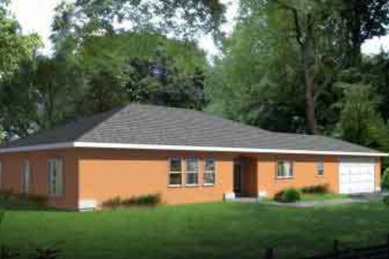Dream House Plan - Ranch Exterior - Front Elevation Plan #1-1483