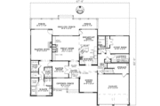 European Style House Plan - 4 Beds 3 Baths 2952 Sq/Ft Plan #17-1168 