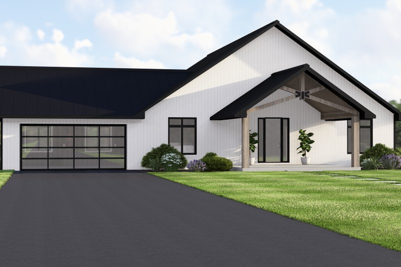 Dream House Plan - Exterior - Front Elevation 3 for Contemporary House Plan #1064-437 - 2 bed, 2 bath