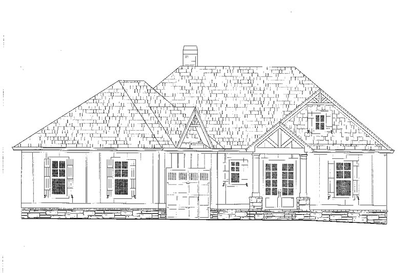 Architectural House Design - Exterior - Front Elevation 4 for Craftsman House Plan #437-114 - 4 bed, 4 bath