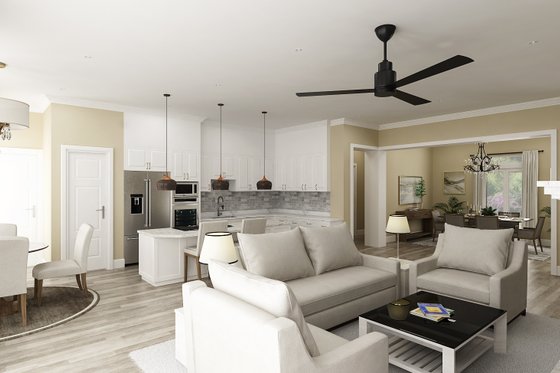 Interior - Family Room 2 for Farmhouse House Plan #45-613 - 3 bed, 2 bath