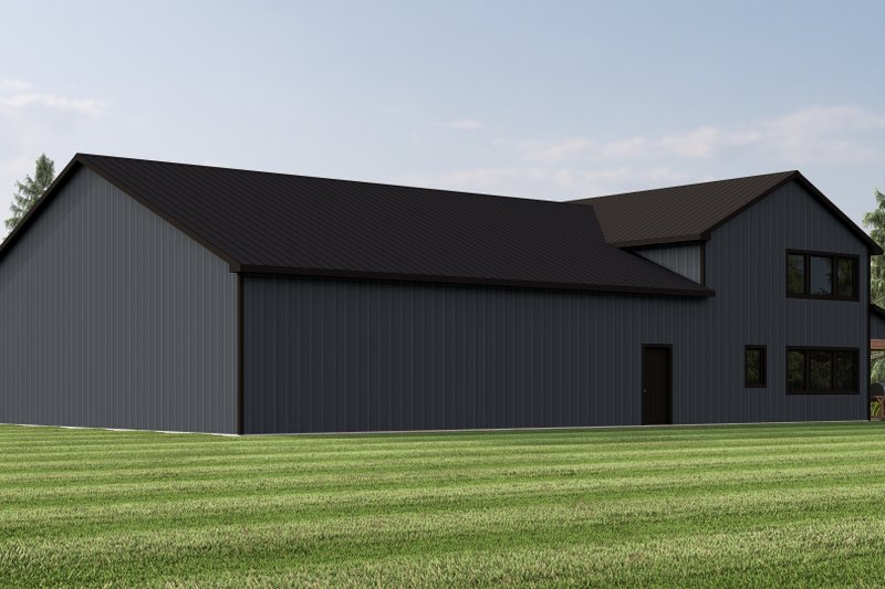 House Plan Design - Exterior - Rear Elevation for Barndominium House Plan #1064-381 - 3 bed, 2.5 bath