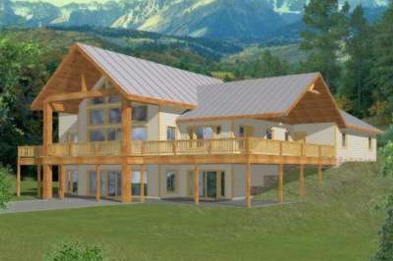 Dream House Plan - Modern Exterior - Front Elevation Plan #117-385