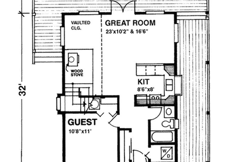 Dream House Plan - Photo 6 for Country House Plan #118-106 - 2 bed, 2 bath