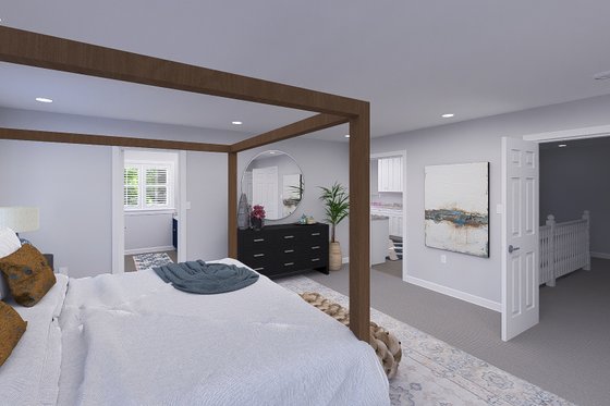 Interior - Master Bedroom for Craftsman House Plan #1060-263 - 4 bed, 2.5 bath