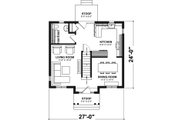 Colonial Style House Plan - 3 Beds 1.5 Baths 1314 Sq/Ft Plan #23-629 