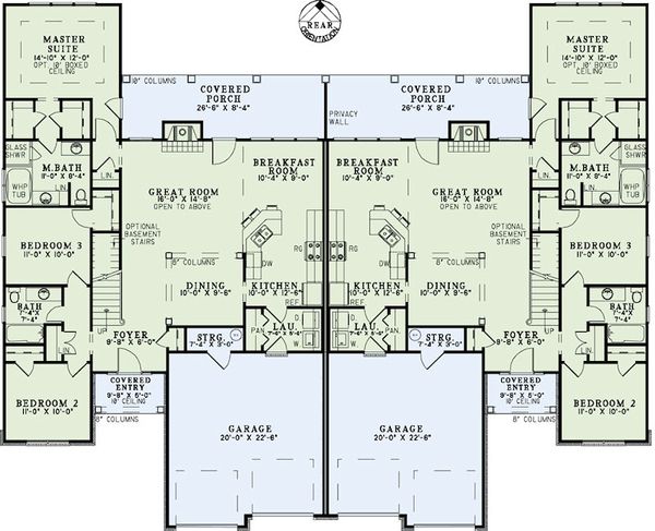 Home Plan - Country Floor Plan - Main Floor Plan #17-2402