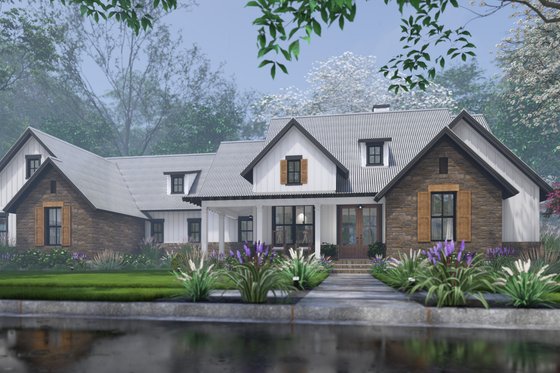 Exterior - Other Elevation 15 for Cottage House Plan #120-290 - 4 bed, 3.5 bath