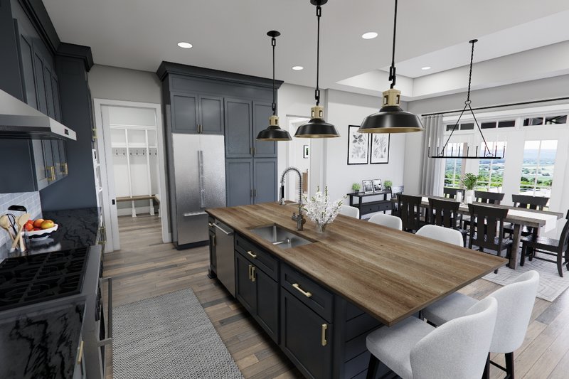 House Blueprint - Interior - Kitchen 4 for Ranch House Plan #51-1326 - 3 bed, 2.5 bath