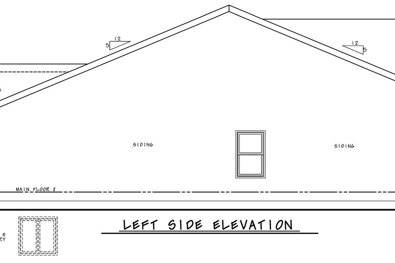 Home Plan - Exterior - Other Elevation for Craftsman House Plan #20-2390 - 2 bed, 2 bath