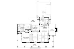 Floor Plan - Main Floor for Country House Plan #1071-10 - 3 bed, 3.5 bath