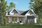 Farmhouse Style House Plan - 3 Beds 2 Baths 1604 Sq/Ft Plan #25-4958 