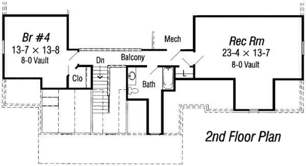 Country Floor Plan - Upper Floor Plan #329-118