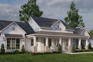 Farmhouse Exterior - Front Elevation Plan #923-381