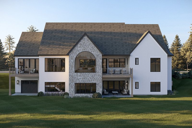 Architectural House Design - Exterior - Rear Elevation 2 for Cottage House Plan #455-797 - 3 bed, 3 bath