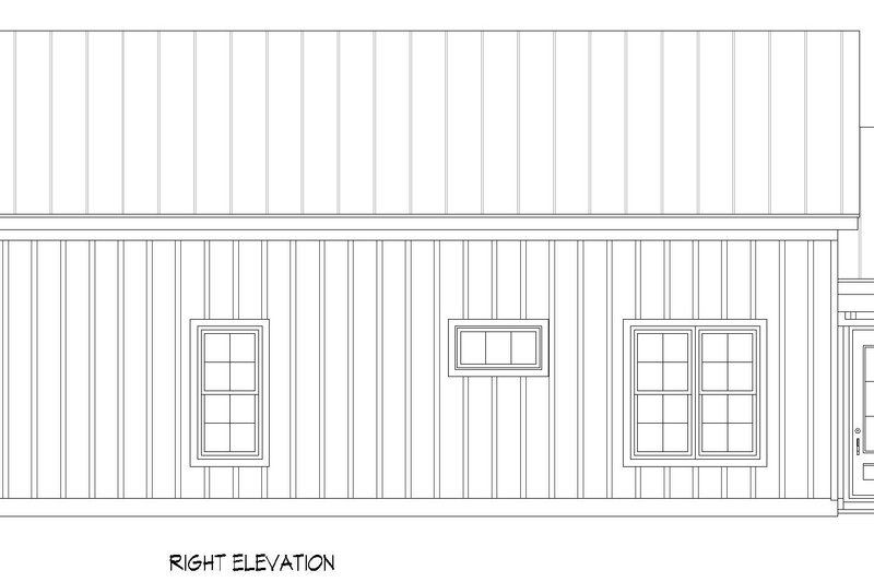 House Design - Exterior - Other Elevation 2 for Barndominium House Plan #932-1242 - 4 bed, 3 bath