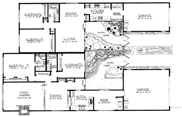 Modern Floor Plan - Main Floor Plan #303-279