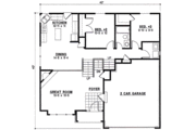 Traditional Style House Plan - 3 Beds 2 Baths 1600 Sq/Ft Plan #67-856 