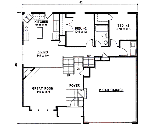 Traditional Floor Plan - Main Floor Plan #67-856