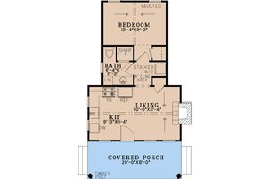Floor Plan - Main Floor for Cabin House Plan #923-486 - 1 bed, 1 bath
