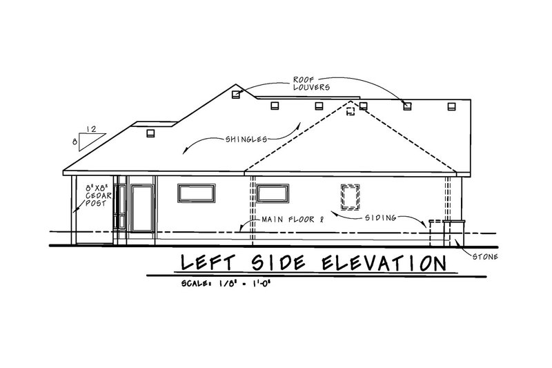 Dream House Plan - Exterior - Other Elevation for Craftsman House Plan #20-2066 - 2 bed, 2 bath