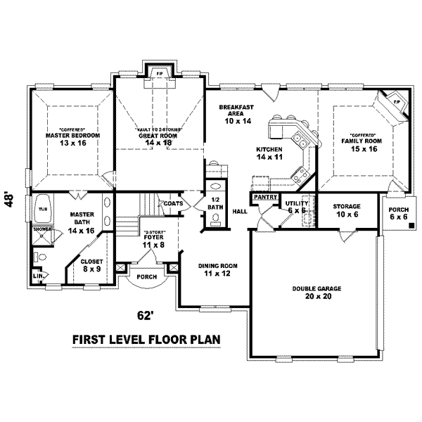 European Floor Plan - Main Floor Plan #81-1470