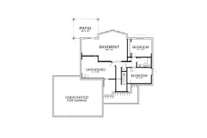 Floor Plan - Lower Floor for Craftsman House Plan #112-220 - 5 bed, 3.5 bath