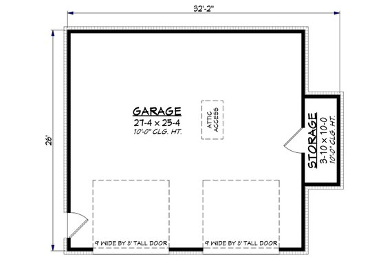Floor Plan - Main Floor for Farmhouse House Plan #430-270, 0 bath