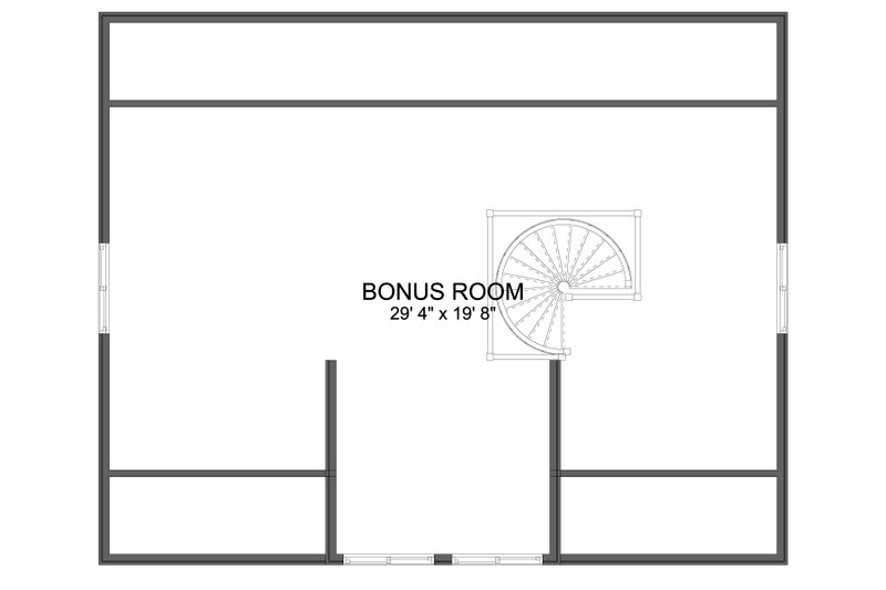 Home Plan - Floor Plan - Upper Floor for Farmhouse House Plan #1060-332, 1 bath