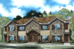 Country Exterior - Front Elevation Plan #17-3421