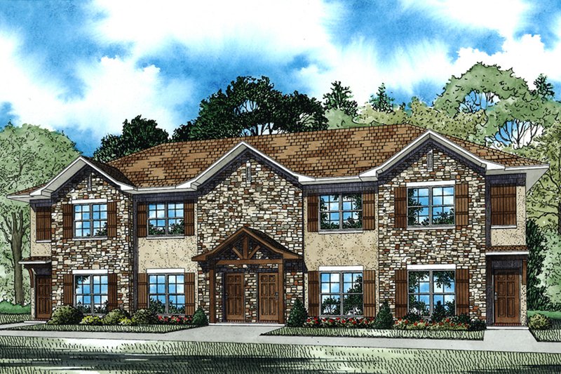 Home Plan - Country Exterior - Front Elevation Plan #17-3421