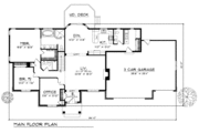 Traditional Style House Plan - 2 Beds 2.5 Baths 1988 Sq/Ft Plan #70-264 
