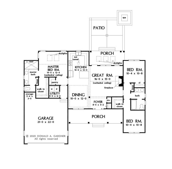 Farmhouse Floor Plan - Main Floor Plan #929-1119