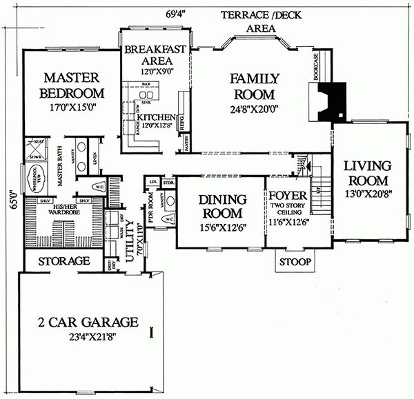 Dream House Plan - Southern Floor Plan - Main Floor Plan #137-162