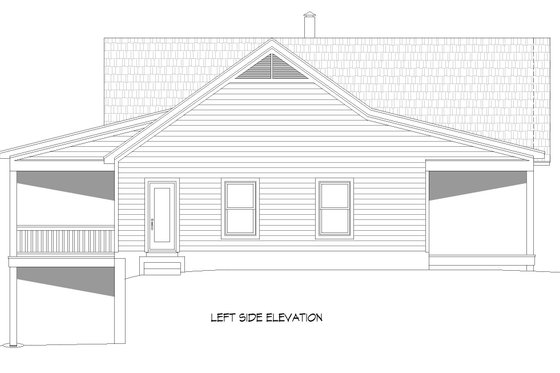 Exterior - Other Elevation for Country House Plan #932-310 - 4 bed, 3 bath