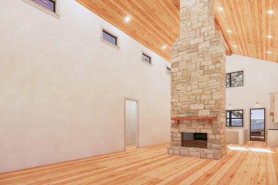 Interior - Family Room 1 for Barndominium House Plan #1096-79 - 3 bed, 2 bath