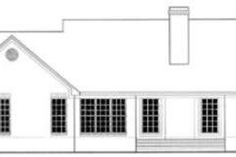 Dream House Plan - Exterior - Rear Elevation for Ranch House Plan #406-241 - 3 bed, 2 bath