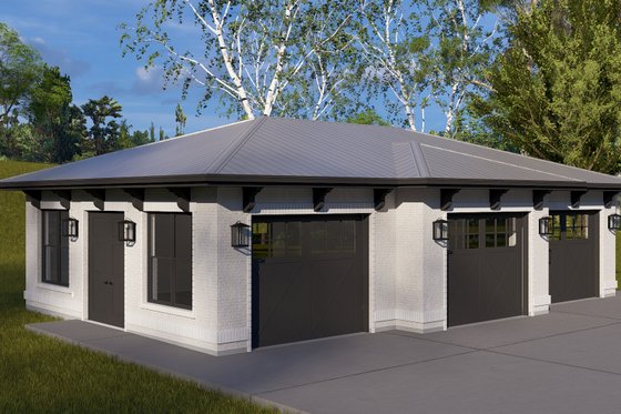 Exterior - Front Elevation 4 for Traditional House Plan #1060-373, 0 bath